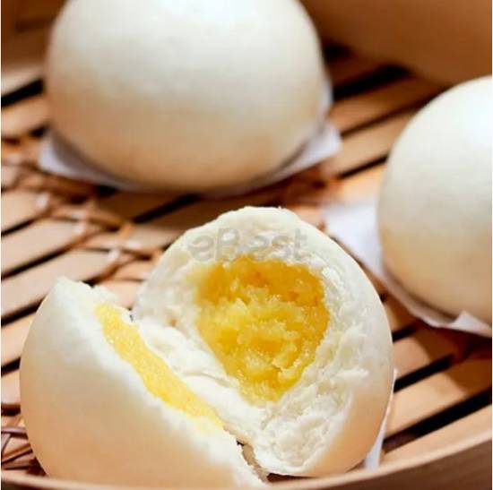 Steamed Custard Buns (3)  奶黄包